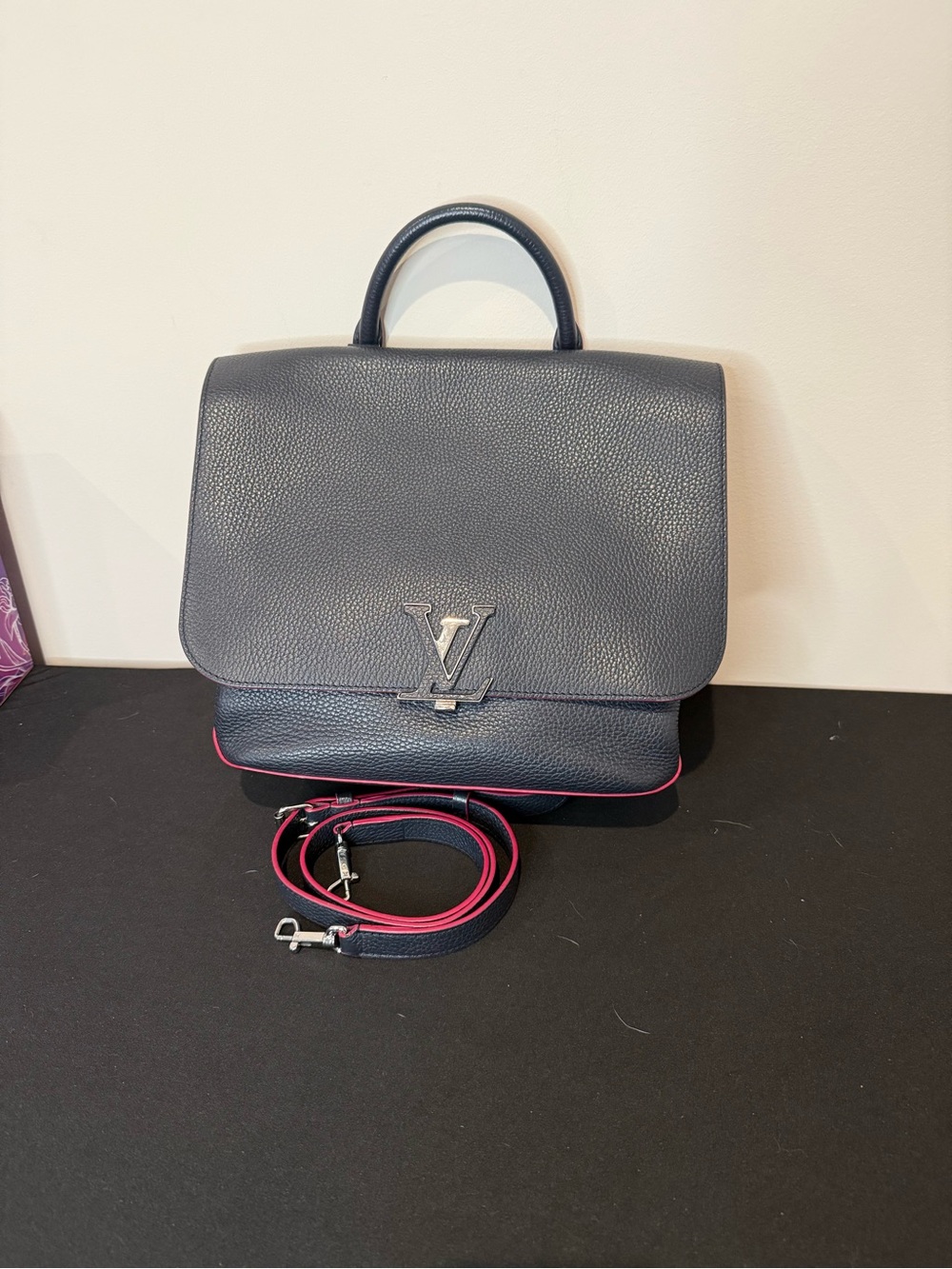 Louis Vuitton Black Taurillon Leather Volta